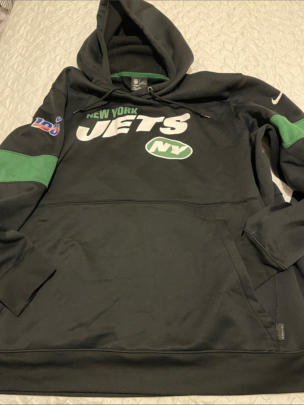 Nike dri-fit Black & Green New York Jets Sweatshirt xxl